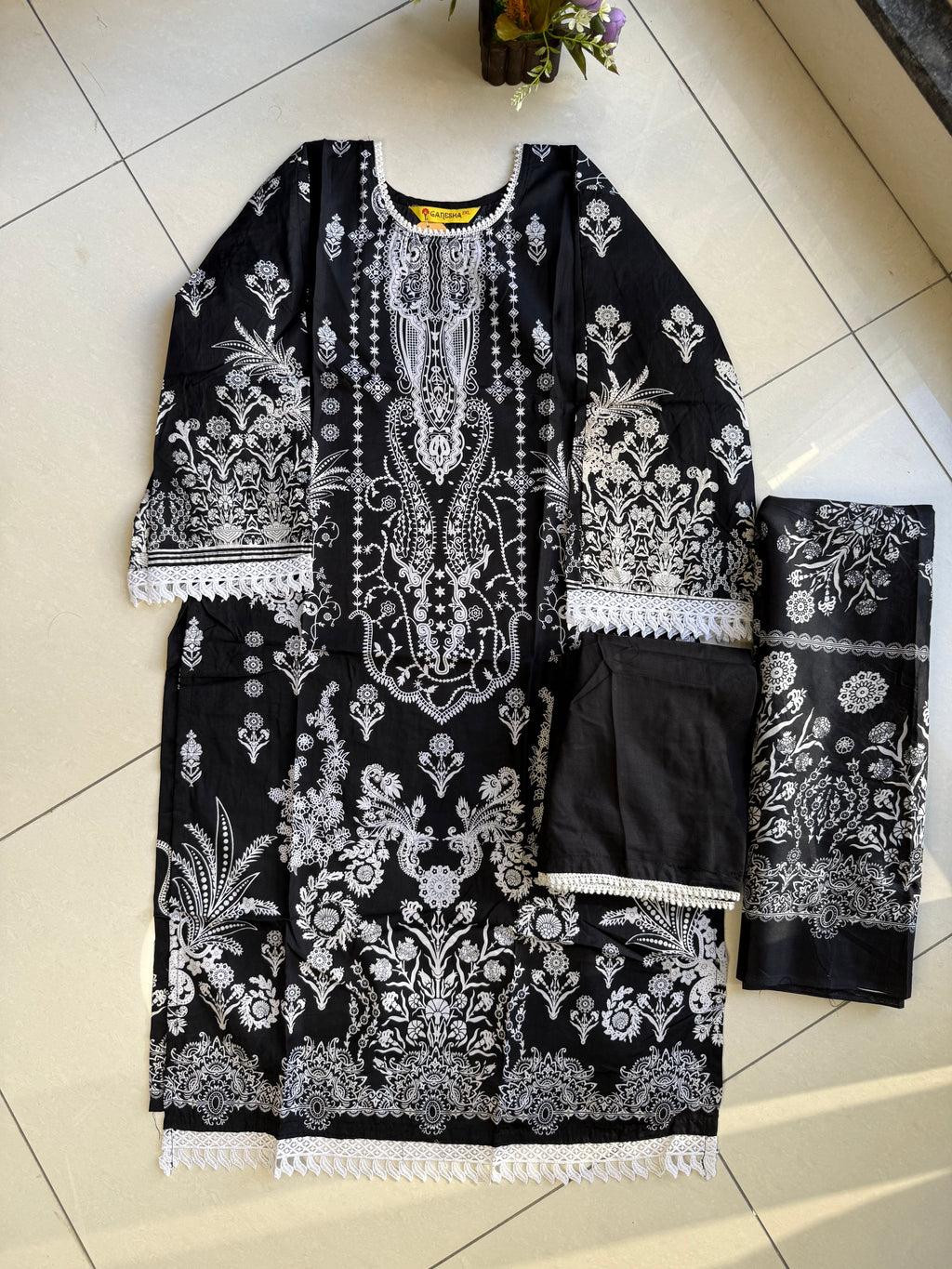 Pakistani cotton lawn suit