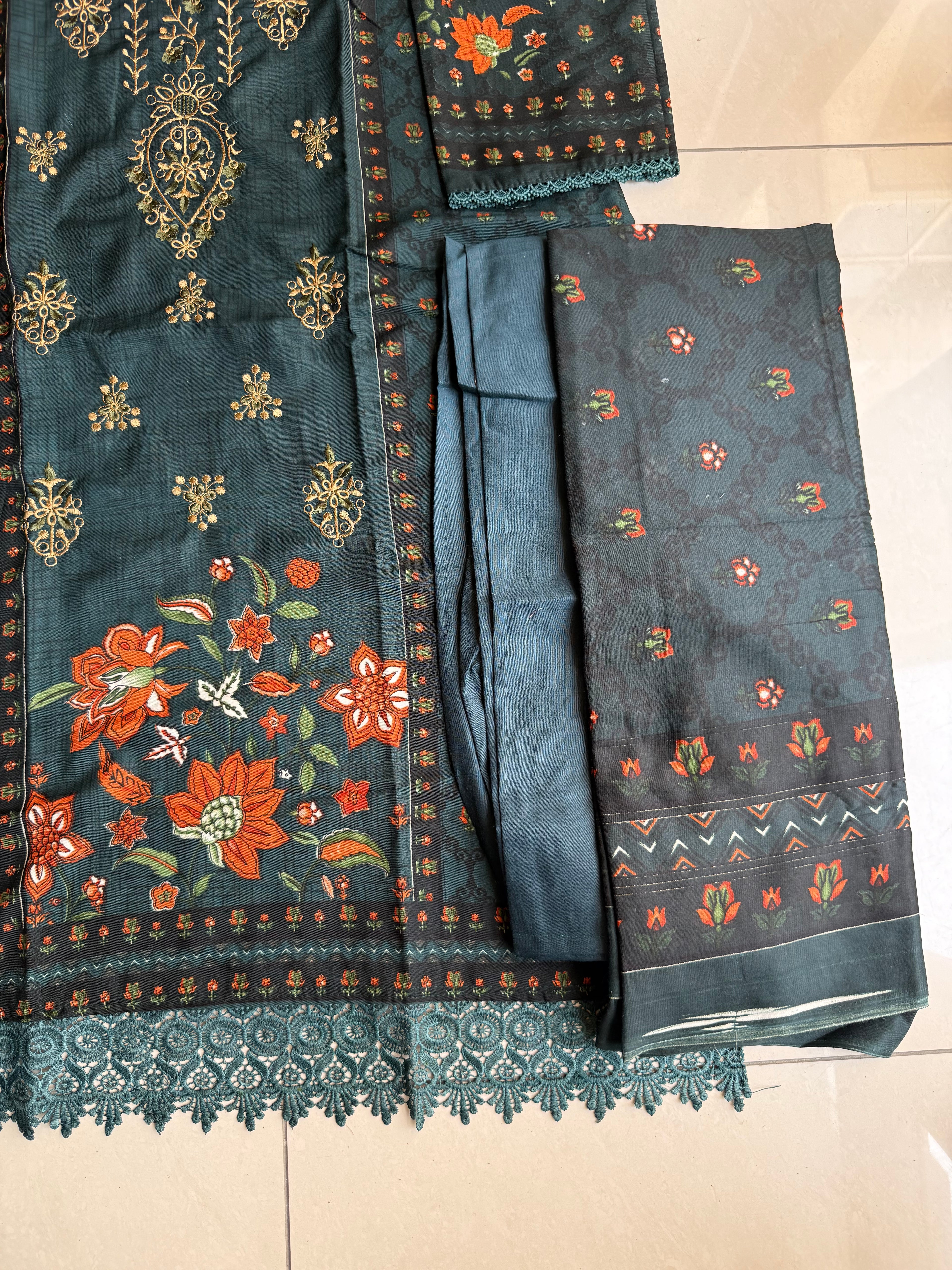 Pakistani cotton lawn suit