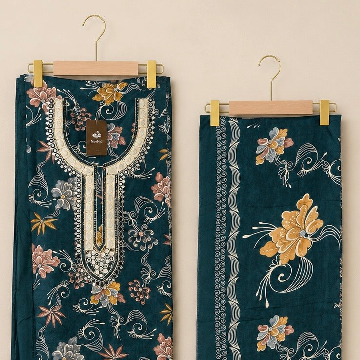 Zohaishi — Rayon Unstitched Premium Suit