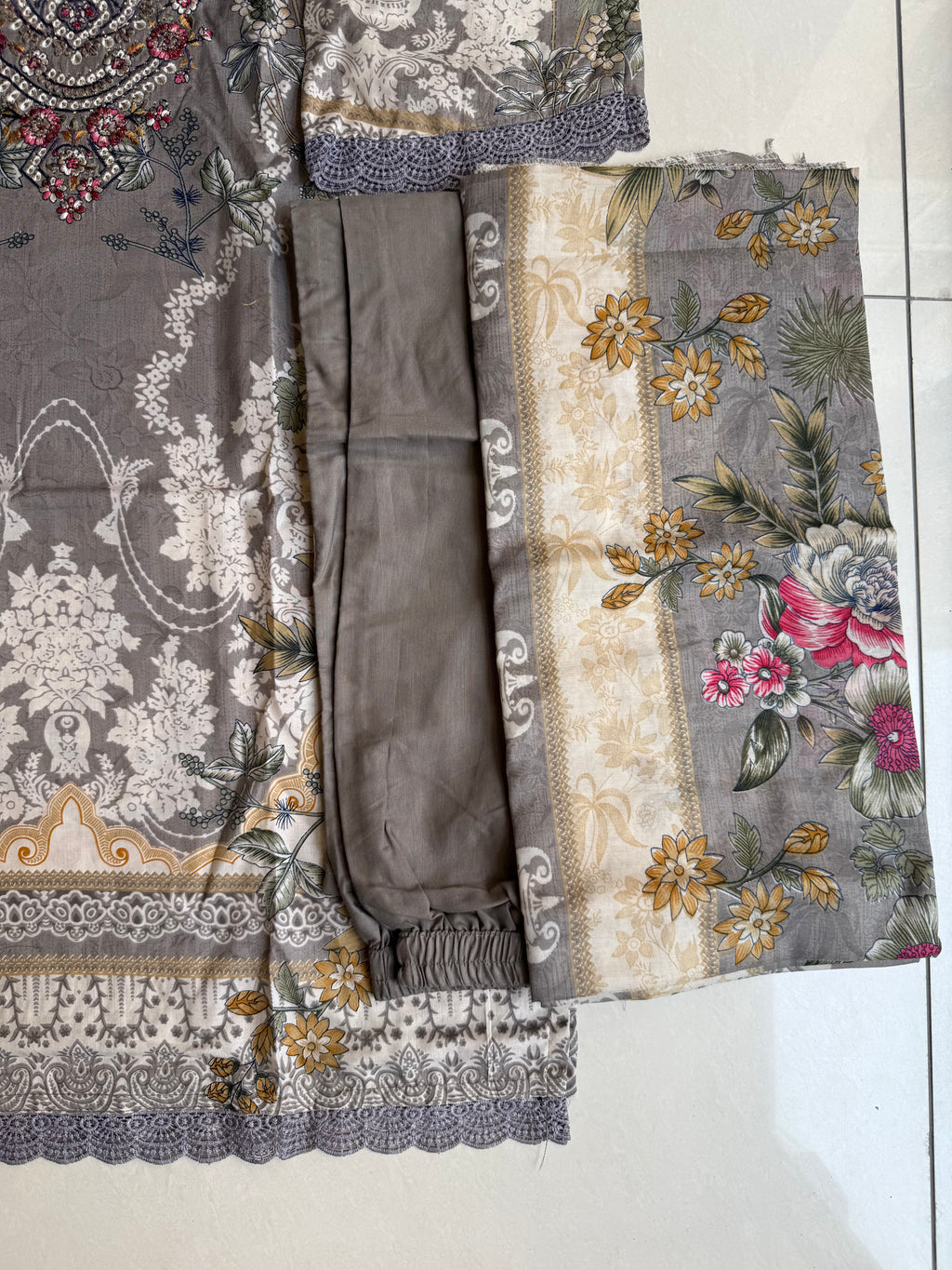 Pakistani cotton lawn suit