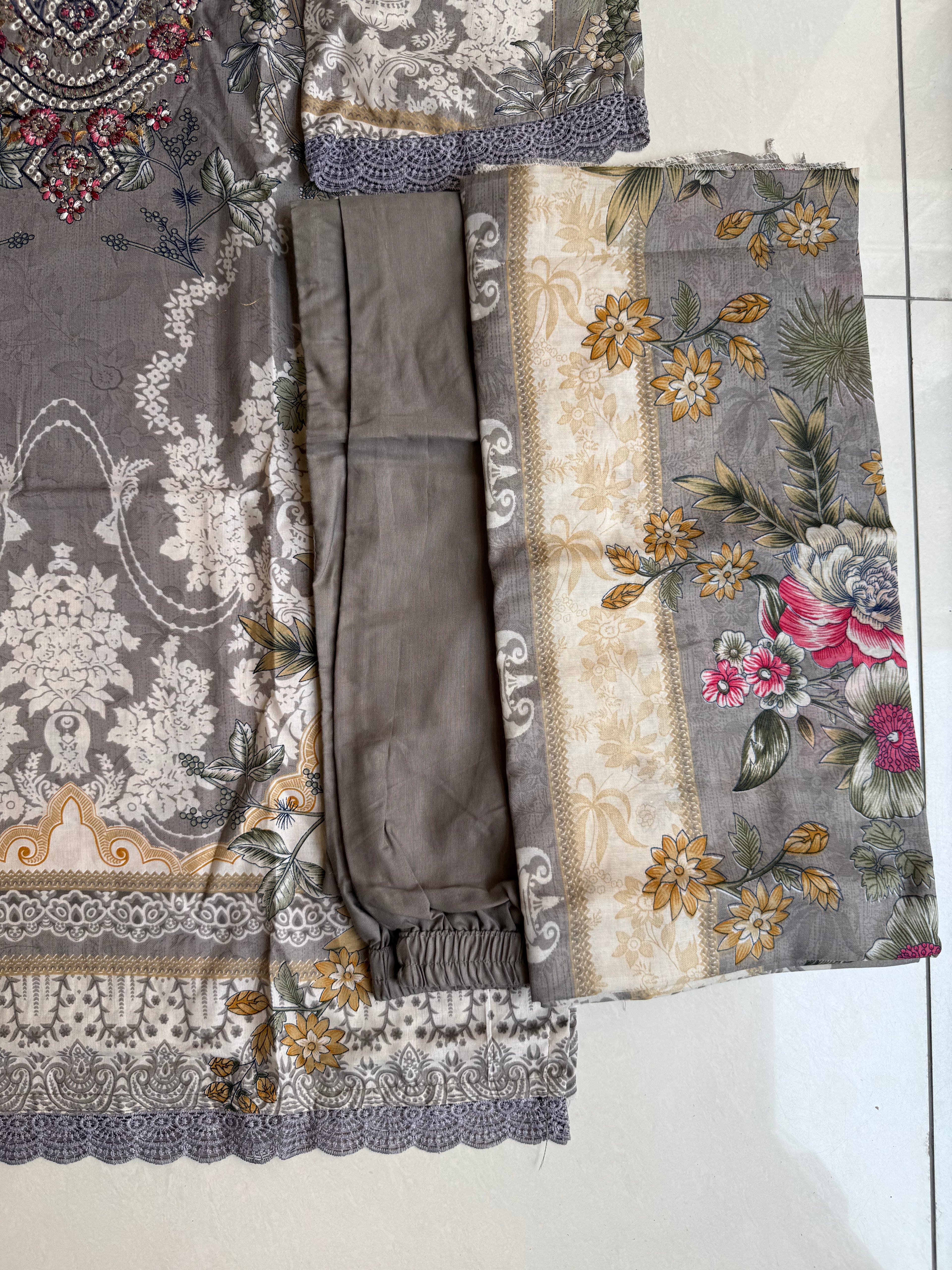 Pakistani cotton lawn suit