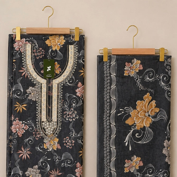 Zohaishi — Rayon Unstitched Premium Suit