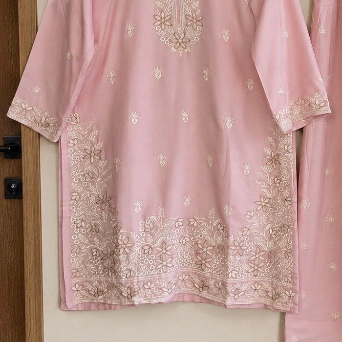 Nameera Soft Embroidered Pakistani Suit Set