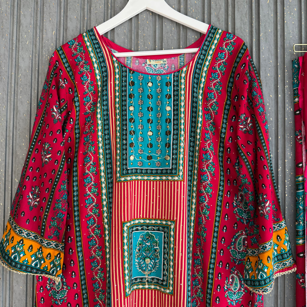Sumbul Pakistani rayon suit