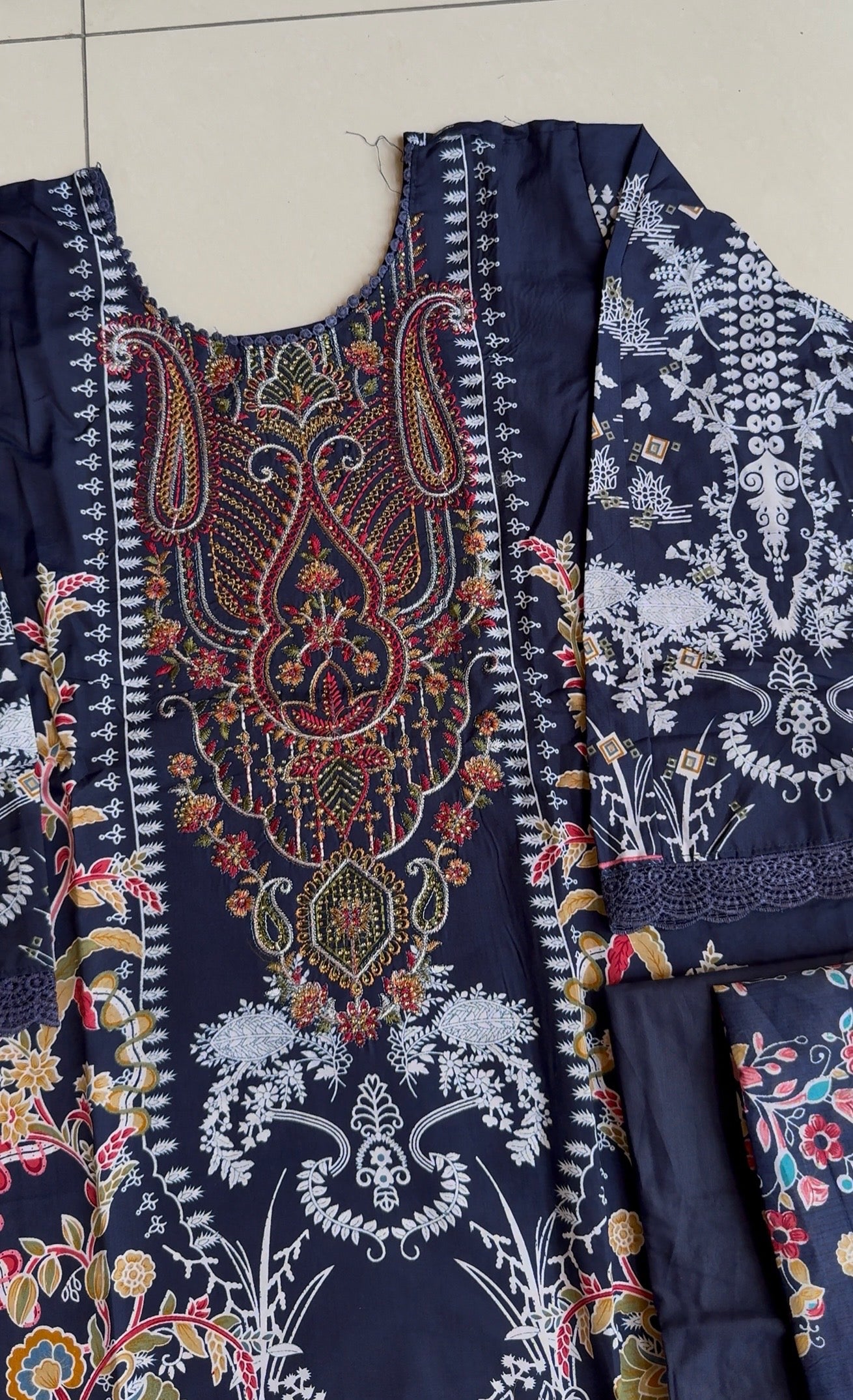 Pakistani cotton lawn suit