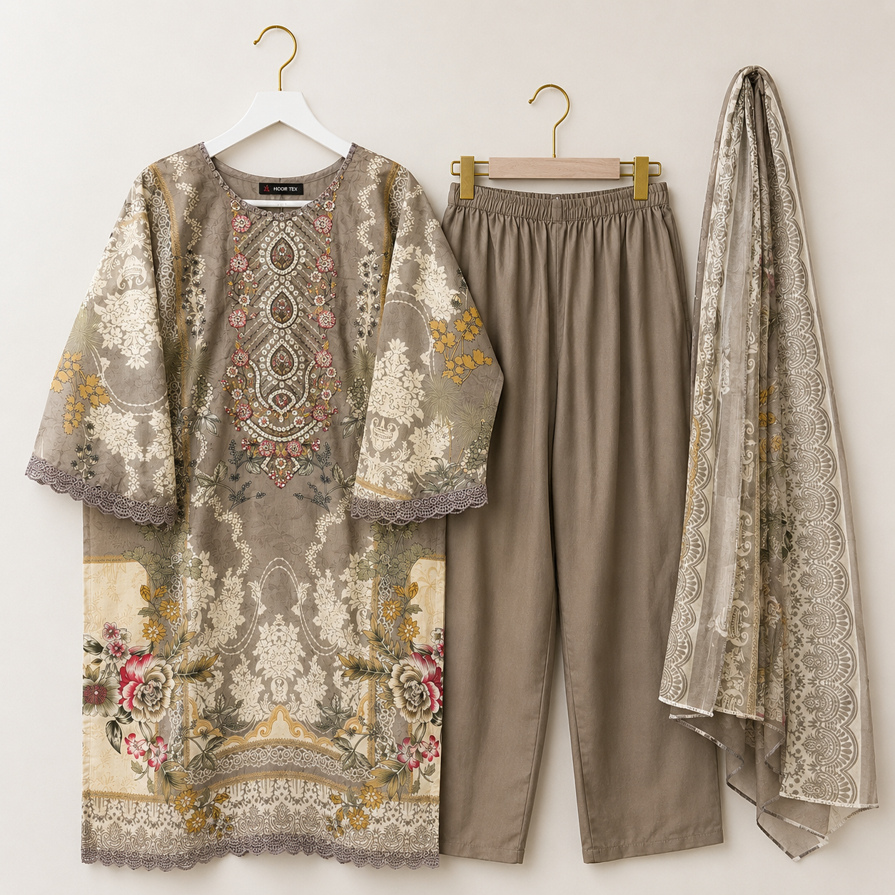 Ahmir Pakistani cotton lawn suit
