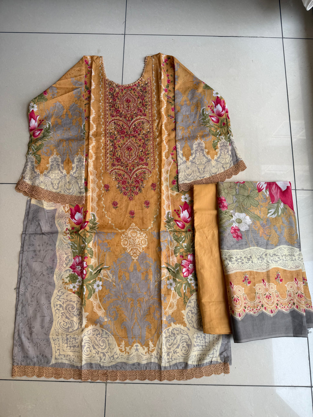 Pakistani cotton lawn suit