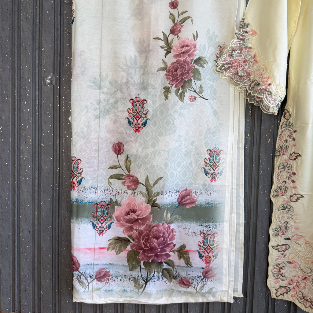 Sajjal Ali Pakistani rayon suit