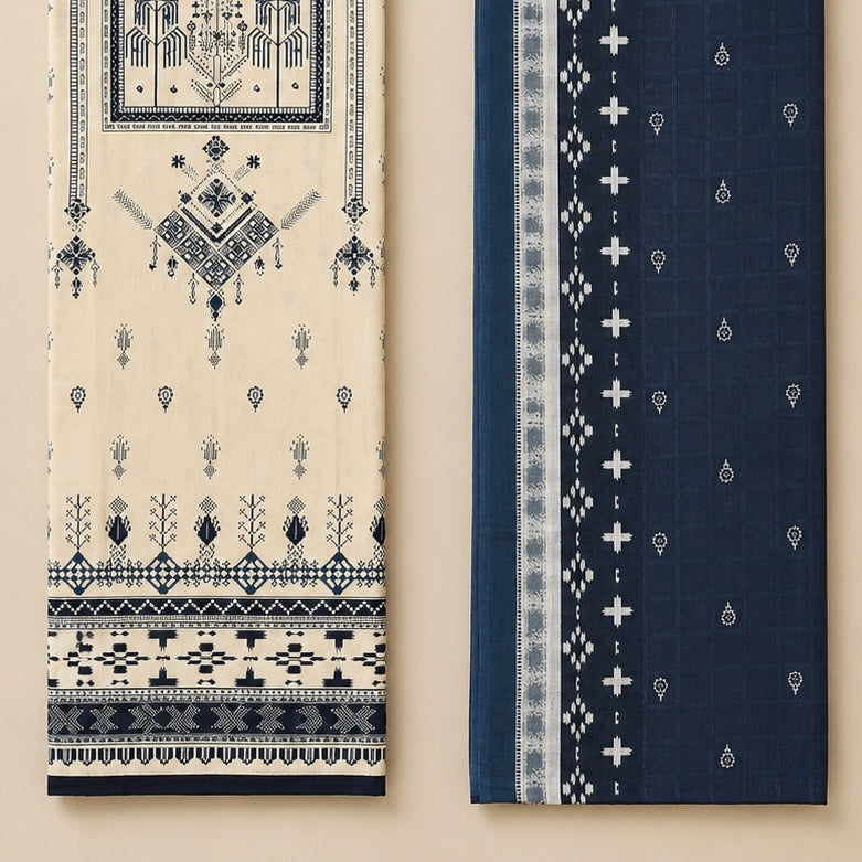 Vehrieza Pure Cotton Unstitched Suit