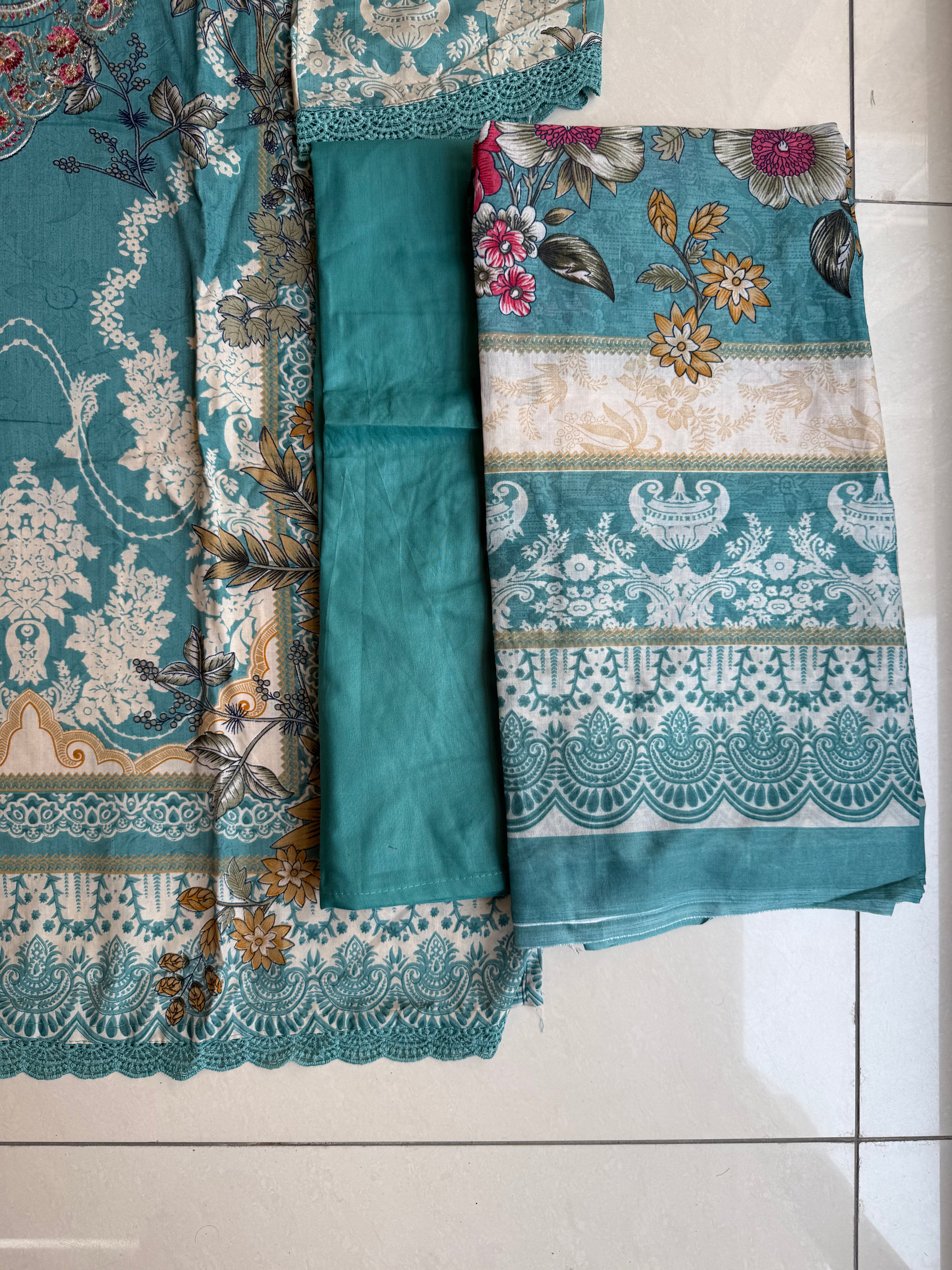 Pakistani cotton lawn suit