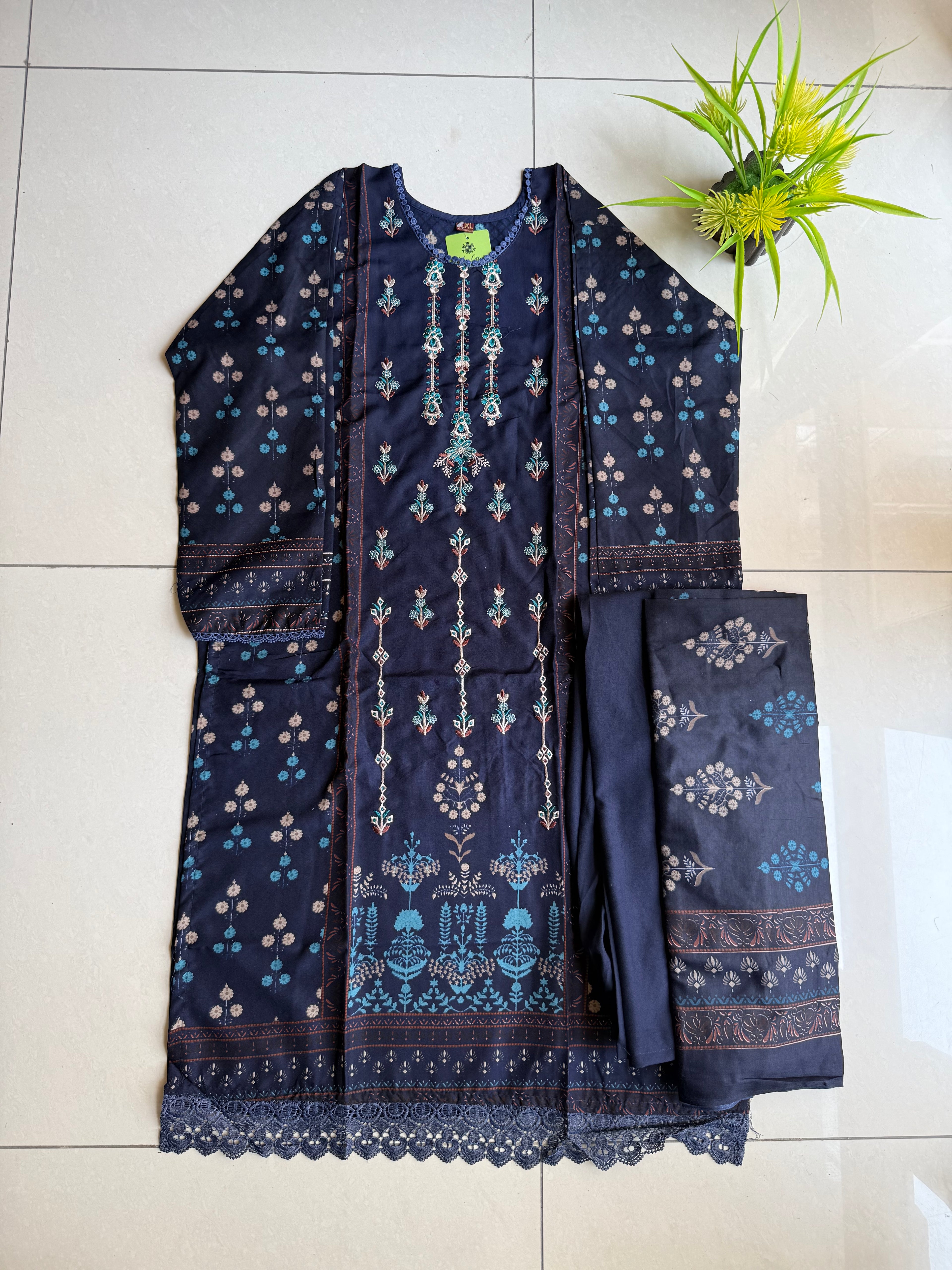 Pakistani cotton lawn suit