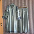 Azeqah sadaf palazzo set