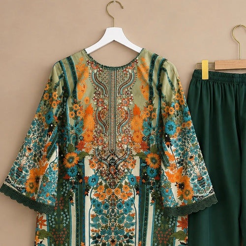 Afshan Pakistani Lawn Suit Rayon