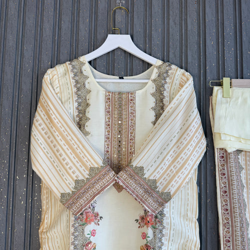 Darain Eid Muslin suit