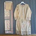 Zainab beige Pakistani suit