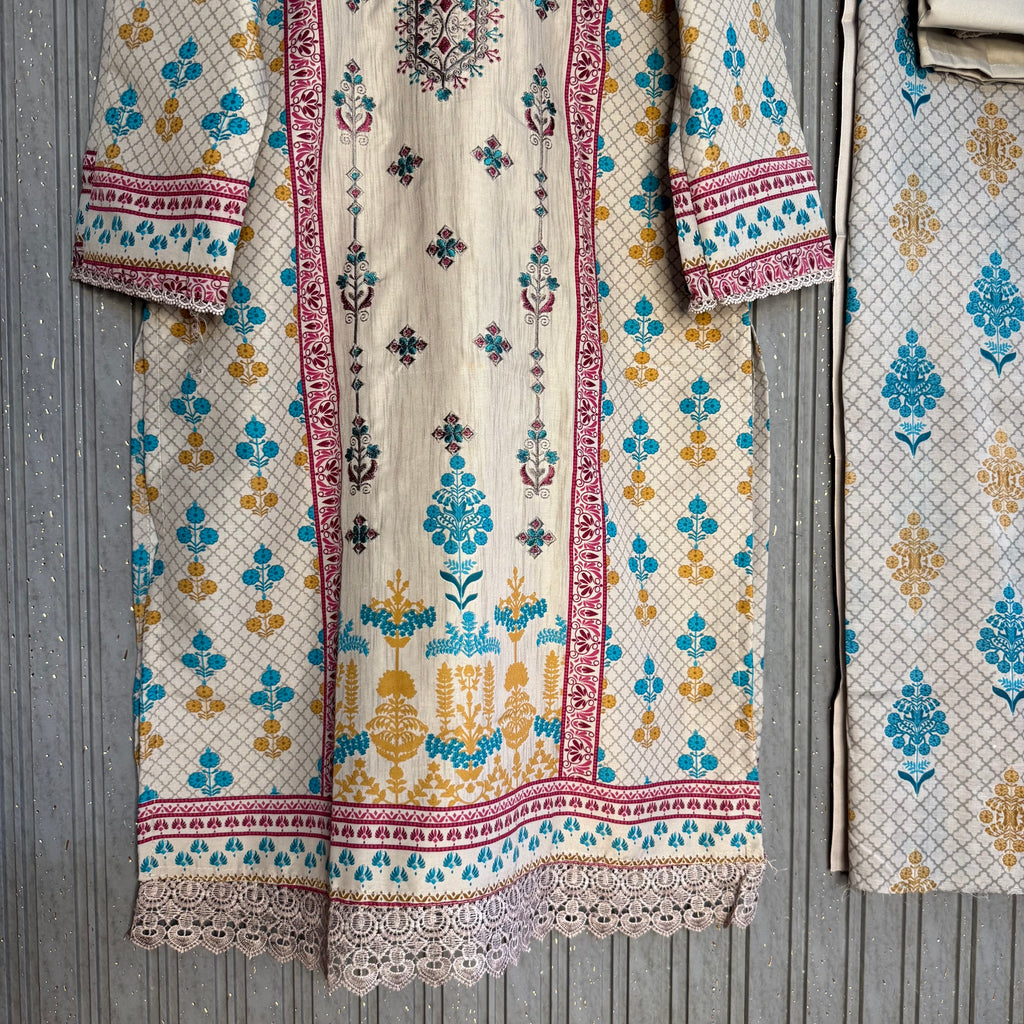 Pakistani cotton lawn suit