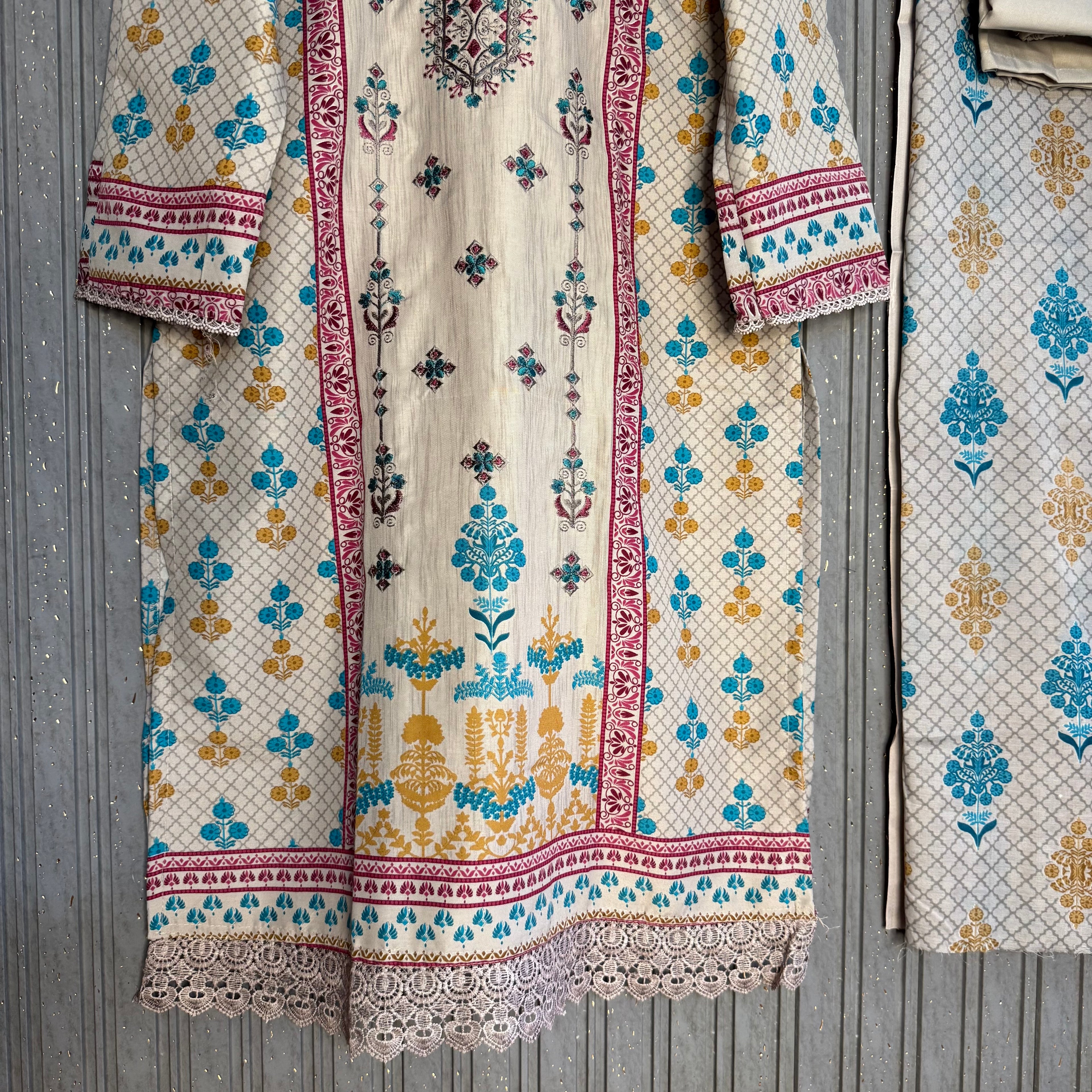 Pakistani cotton lawn suit