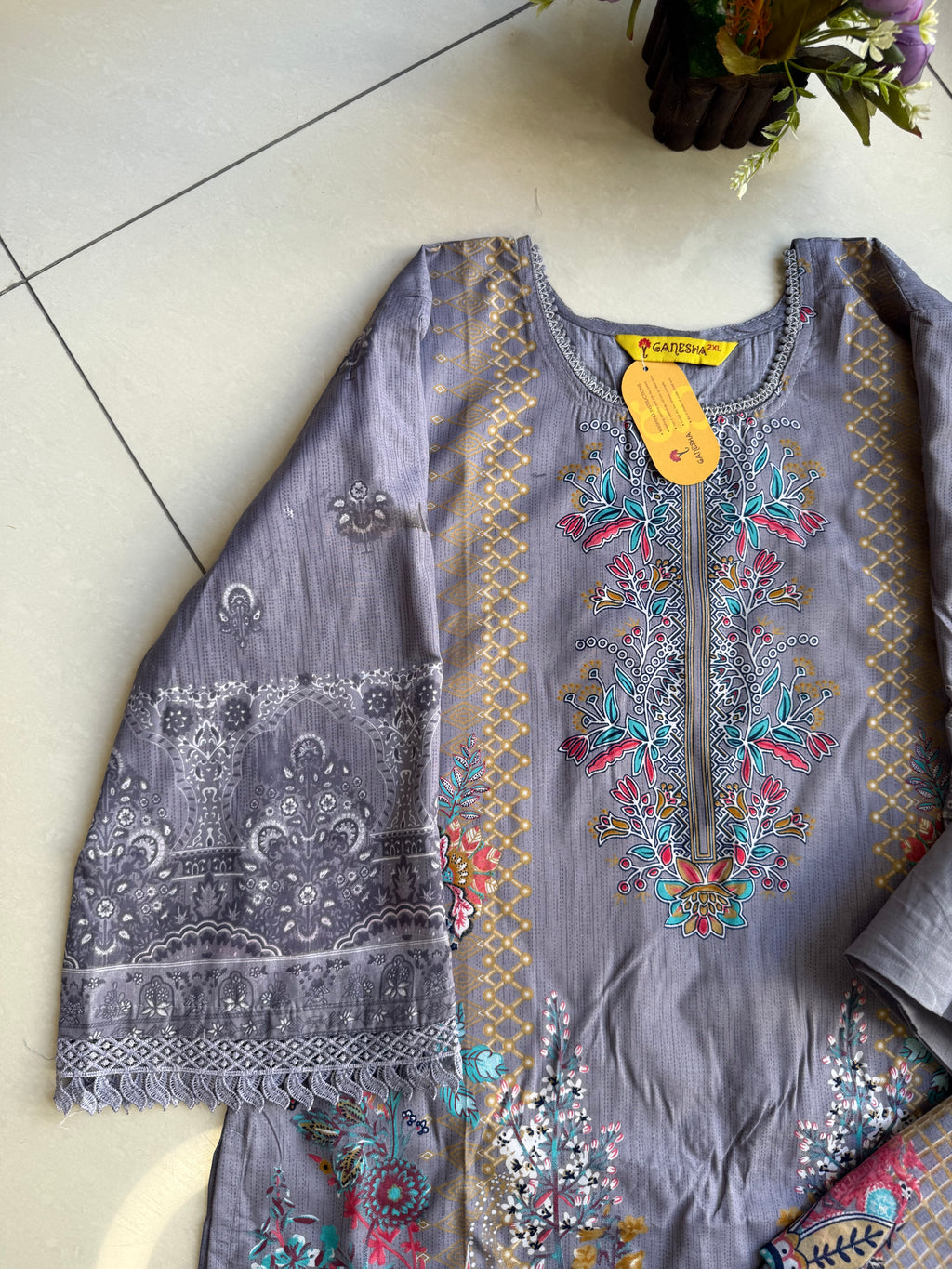 Pakistani cotton lawn suit
