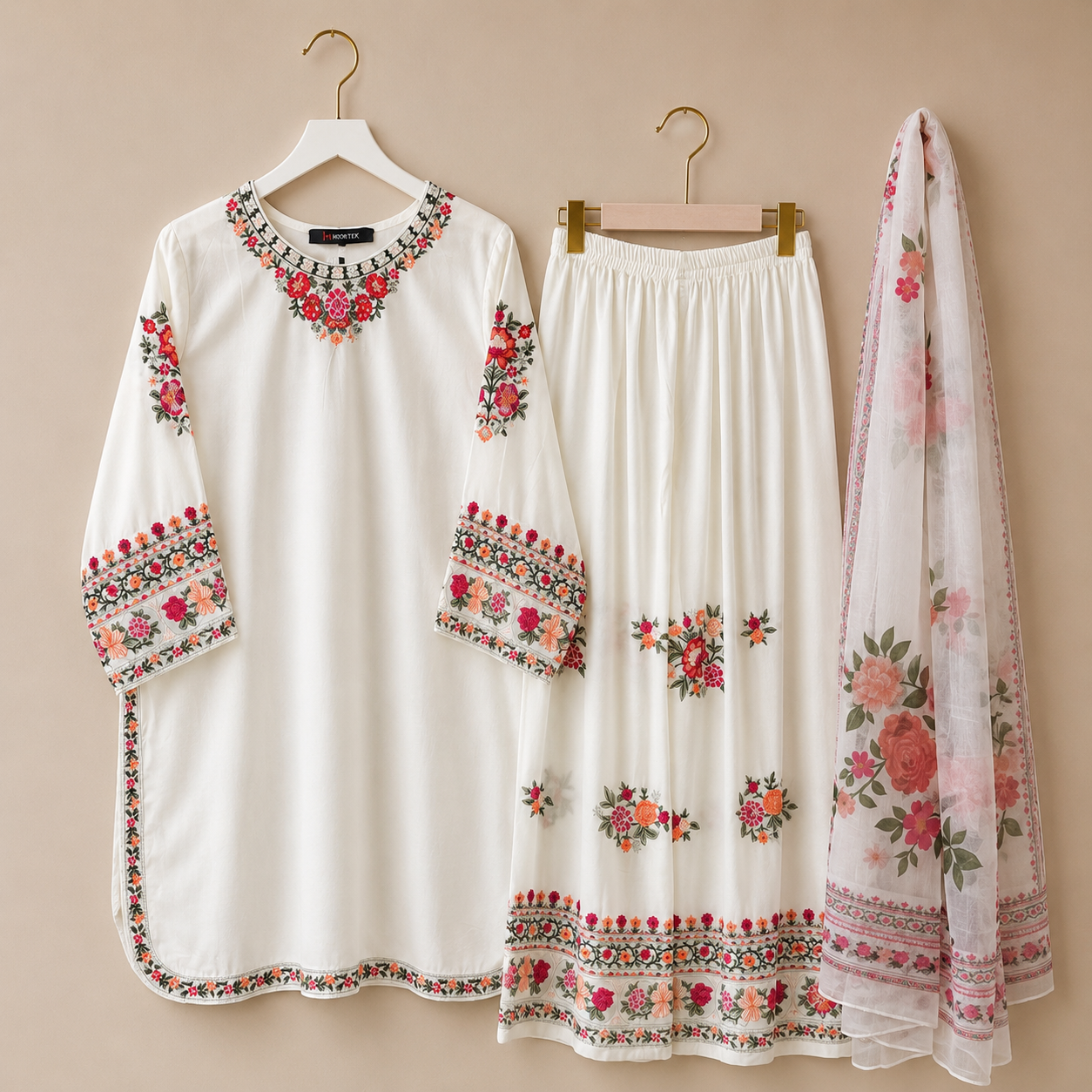 Kohinoor Floral Palazzo Pakistani suit