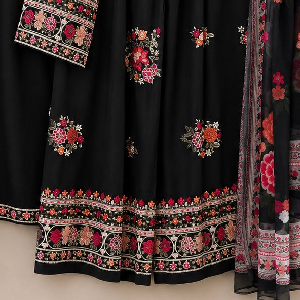 Kohinoor Floral Palazzo Pakistani suit