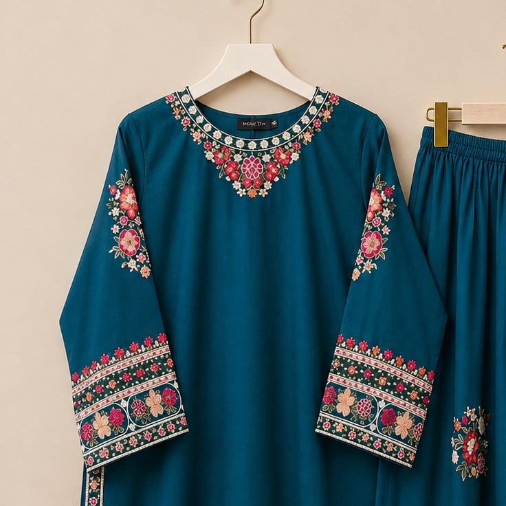 Kohinoor Floral Palazzo Pakistani suit