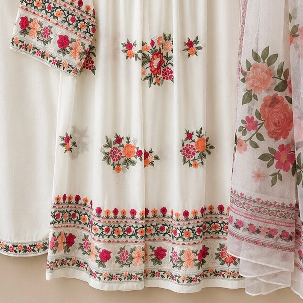 Kohinoor Floral Palazzo Pakistani suit