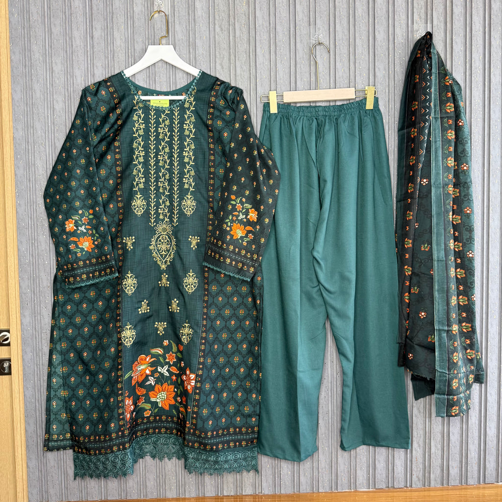 Tuba Pakistani cotton lawn suit