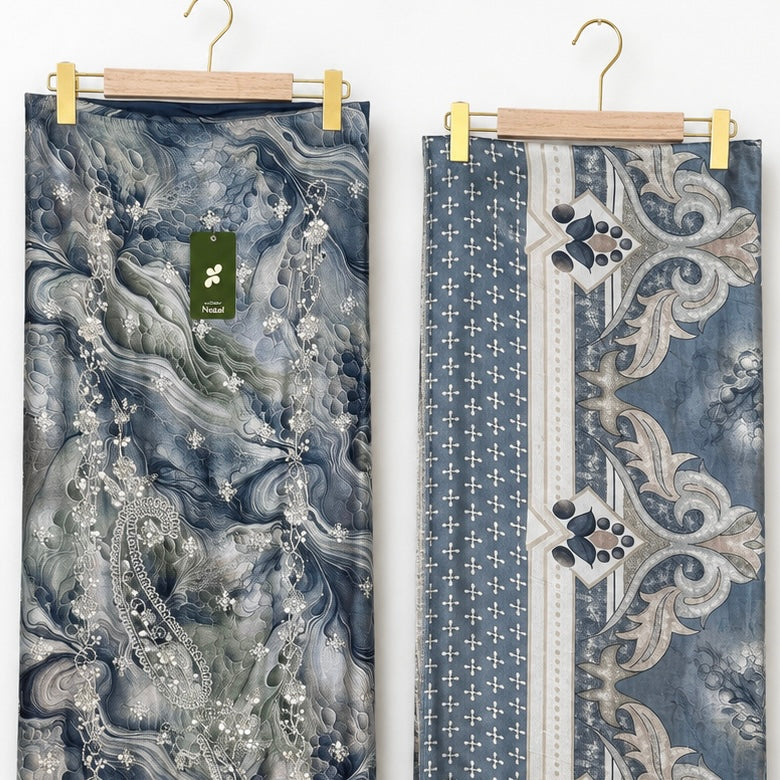 Marble Rayon Unstitched Suit Set