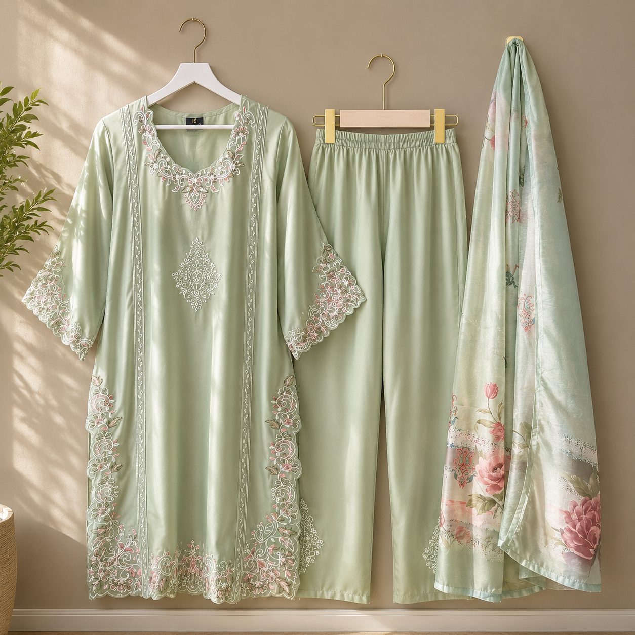 Sajjal Ali Pakistani rayon suit