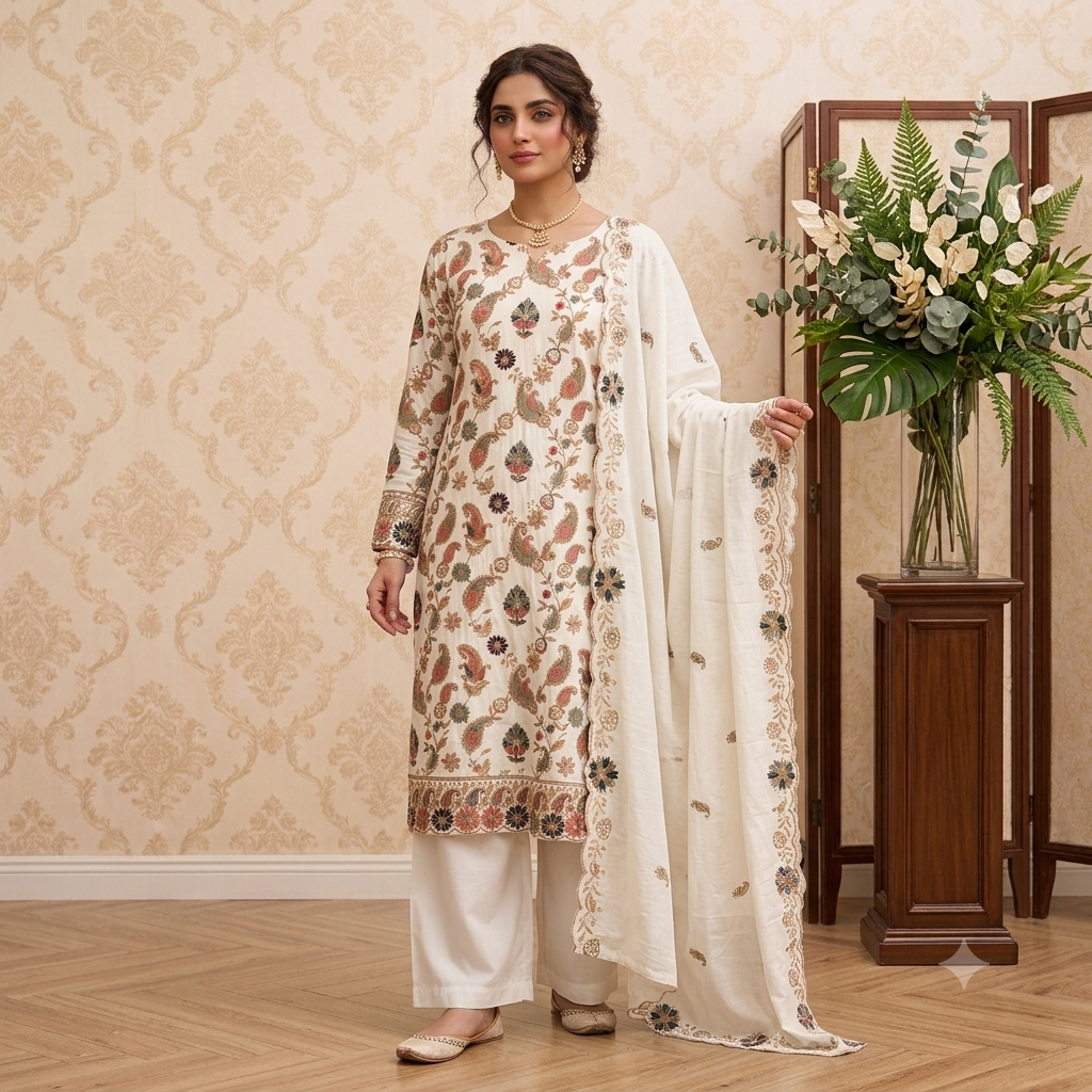 Narmeen Premium Unstitched 3 Piece Luxury Rayon Collection