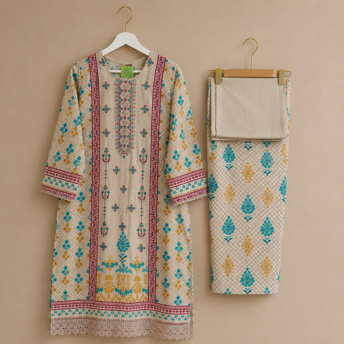 Pakistani cotton lawn suit
