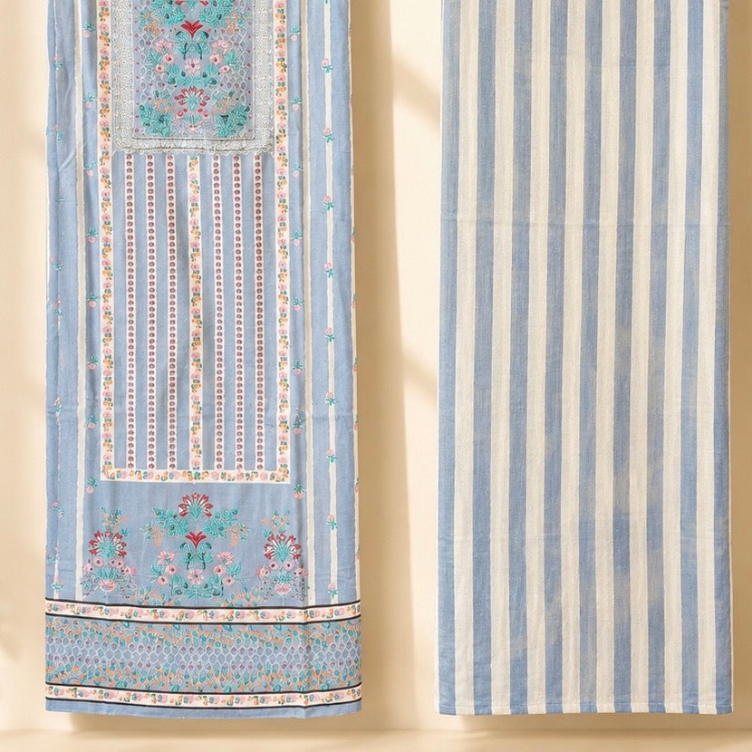 Hamza Pure Cotton Unstitched Suit