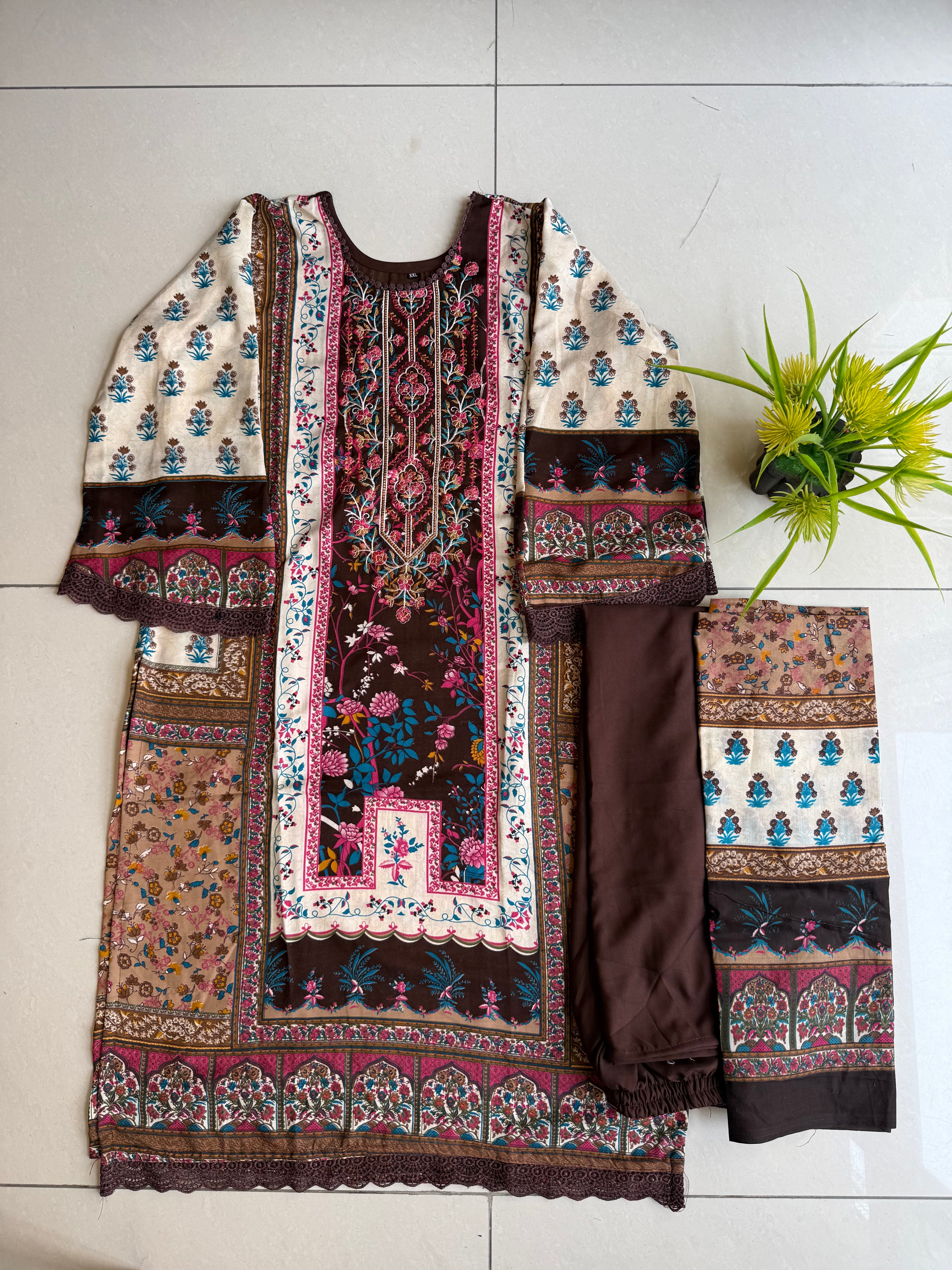 Pakistani Lawn Suit Rayon