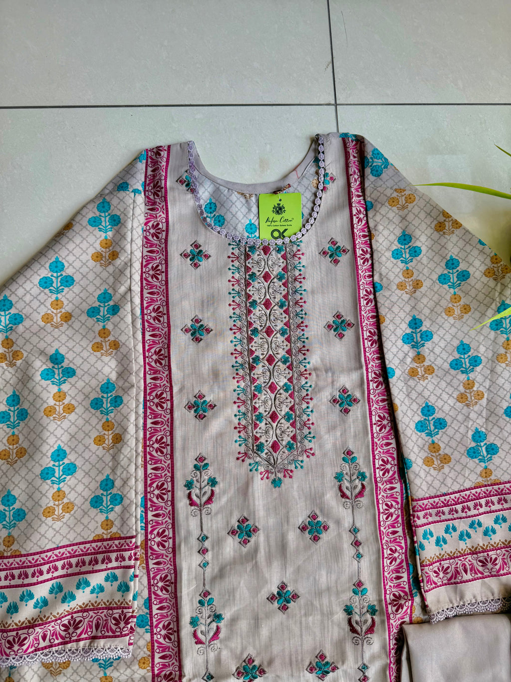 Pakistani cotton lawn suit