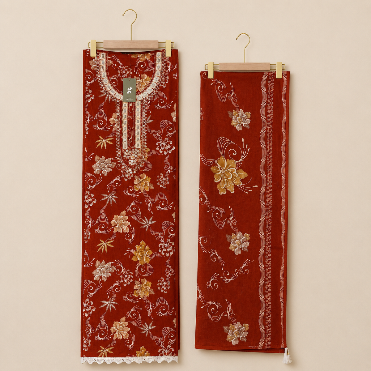 Zohaishi — Rayon Unstitched Premium Suit