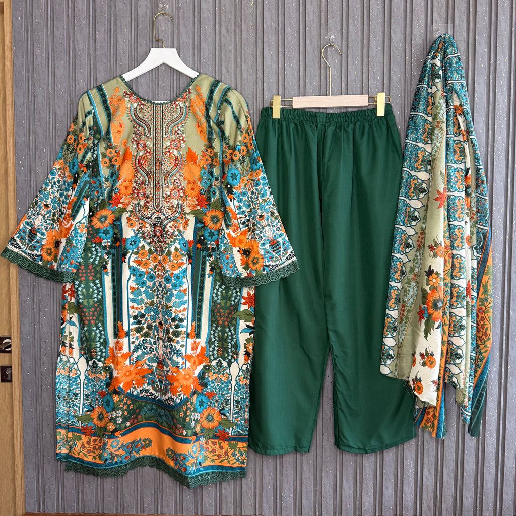 Afshan Pakistani Lawn Suit Rayon