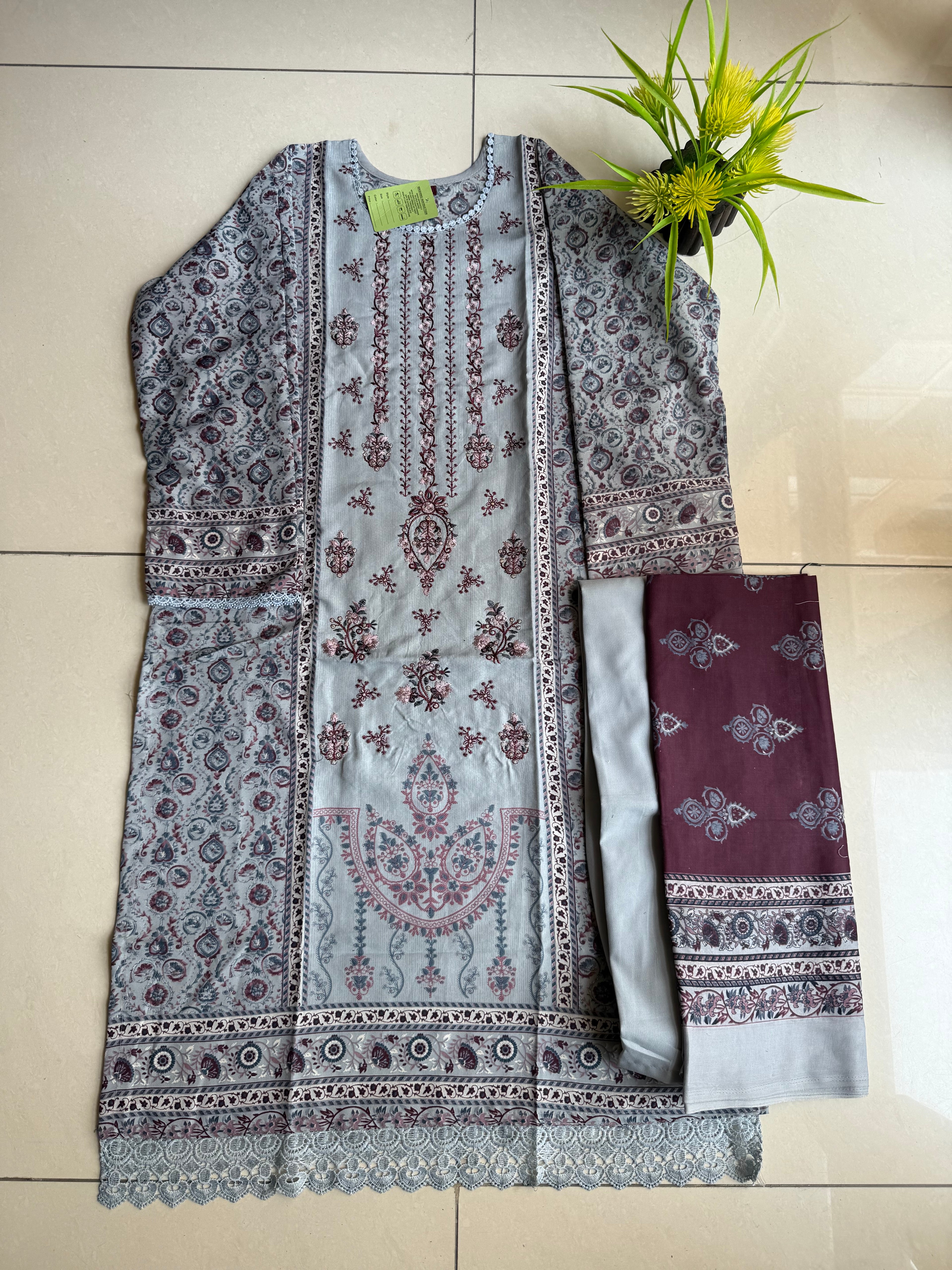 Pakistani cotton lawn suit