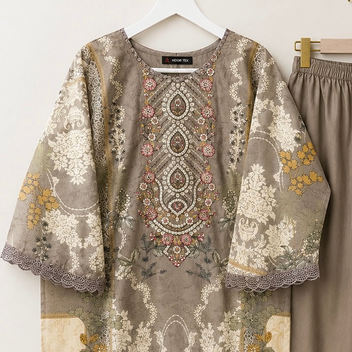 Ahmir Pakistani cotton lawn suit