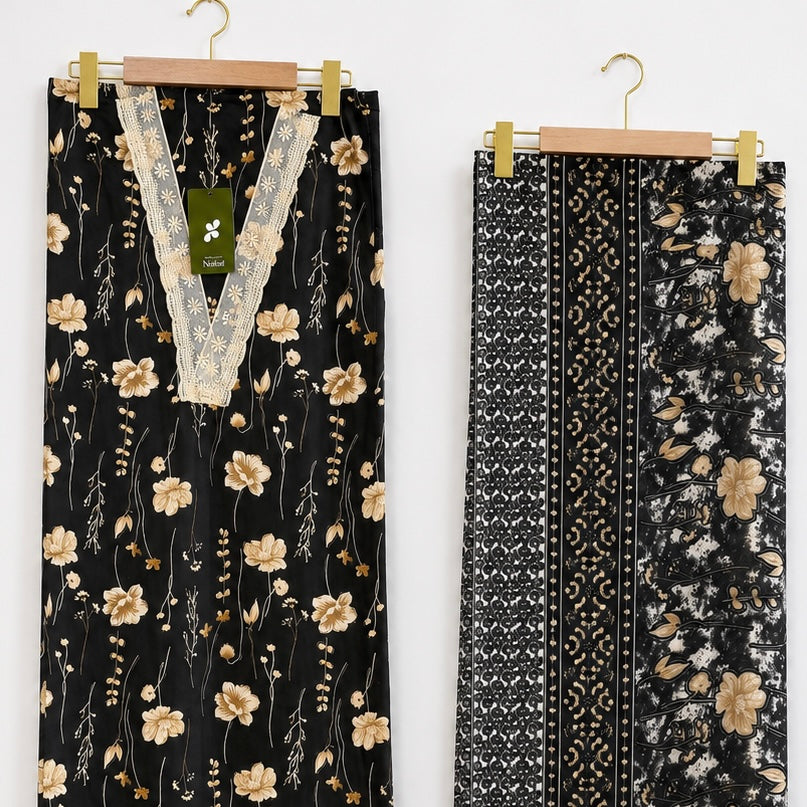 Razelyn Unstitched Cotton Suit Set