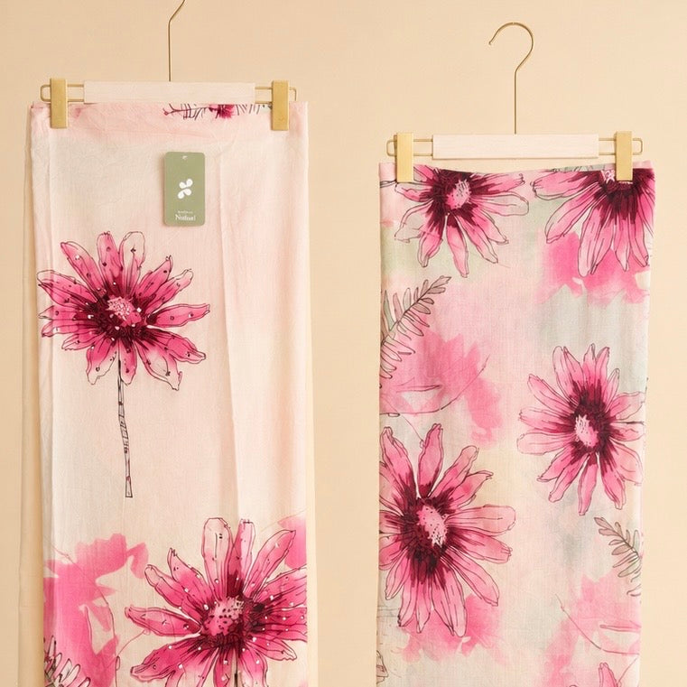 Luqhat Buttery Cotton Floral Unstitched Suit