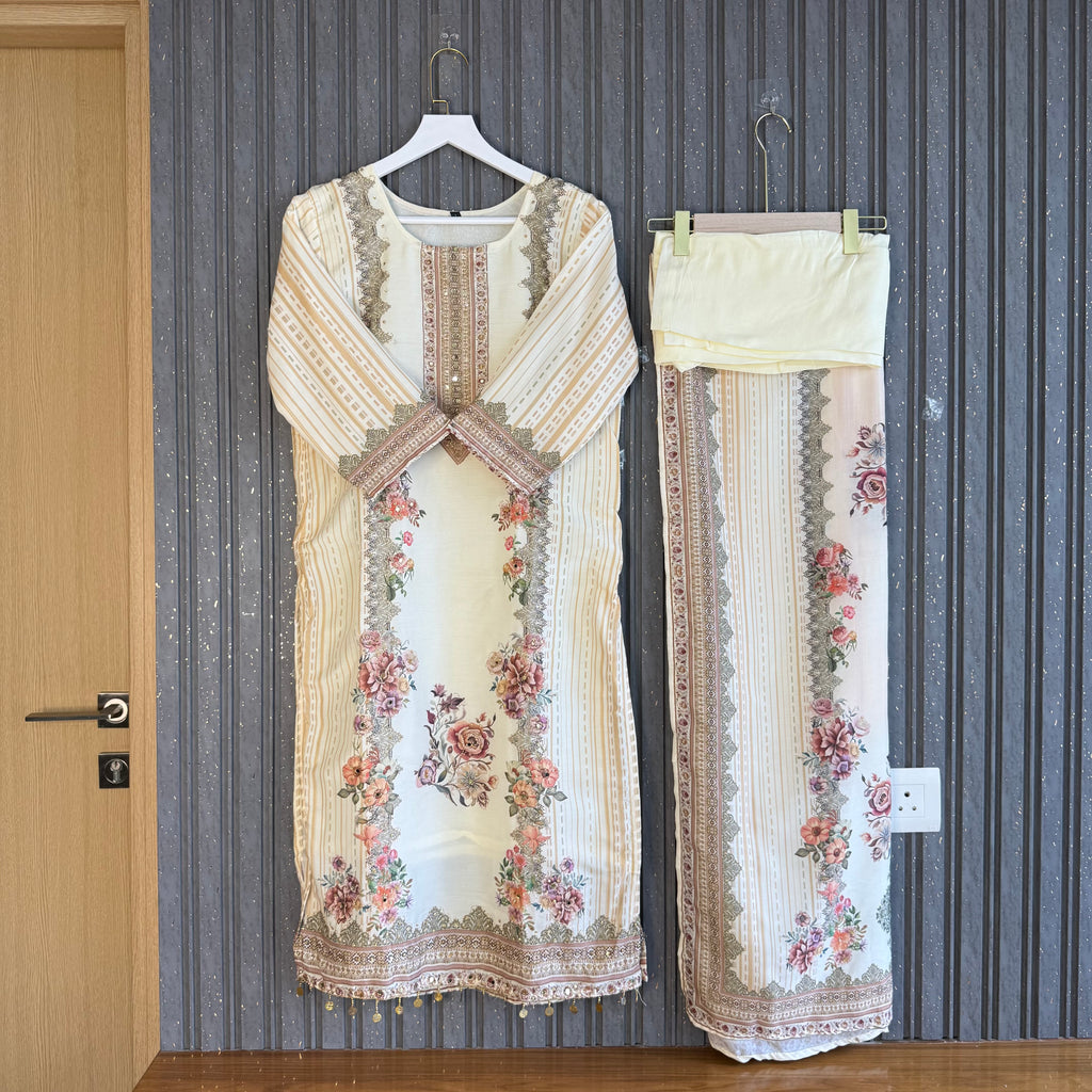 Darain Eid Muslin suit