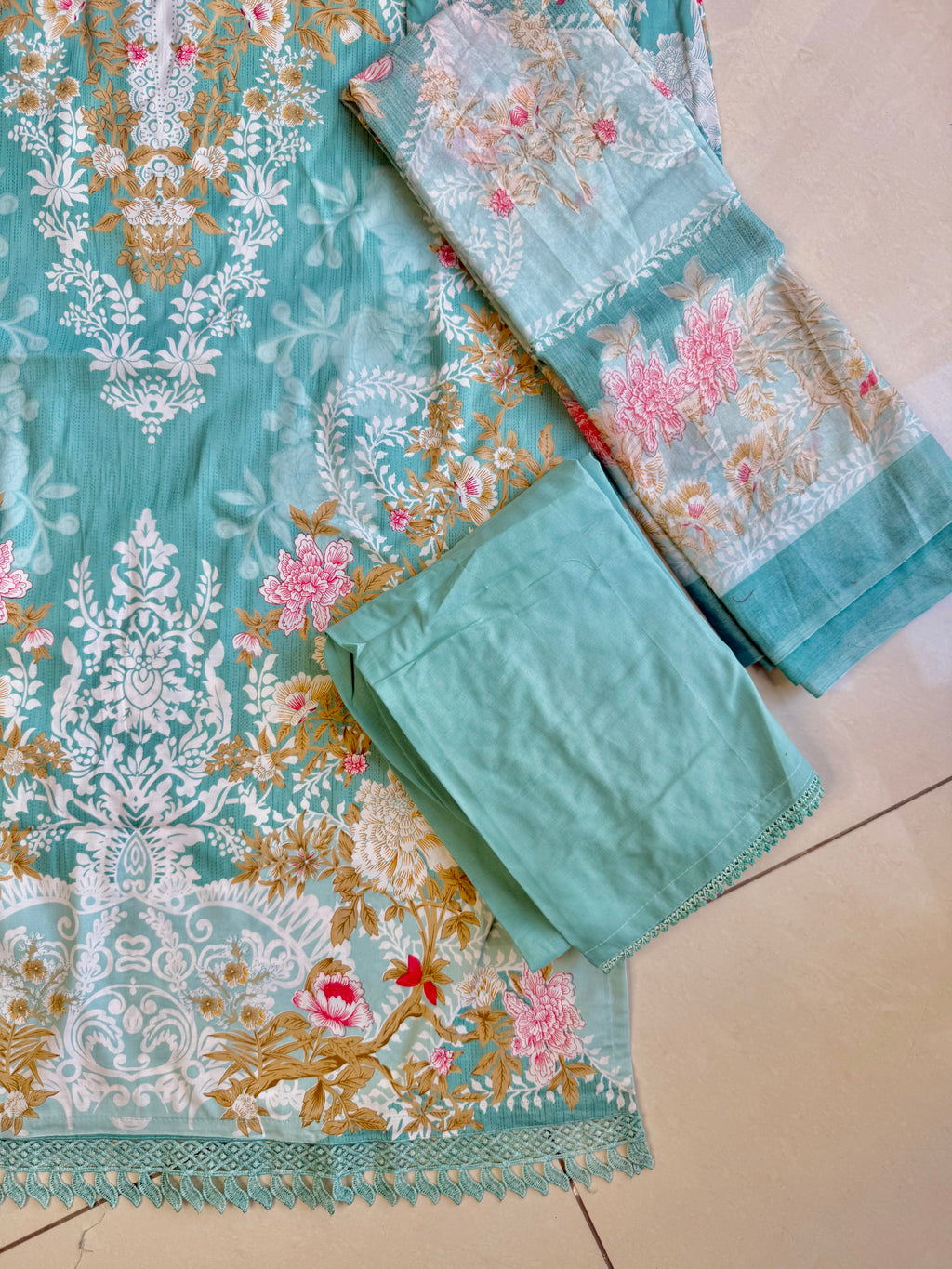 Pakistani cotton lawn suit