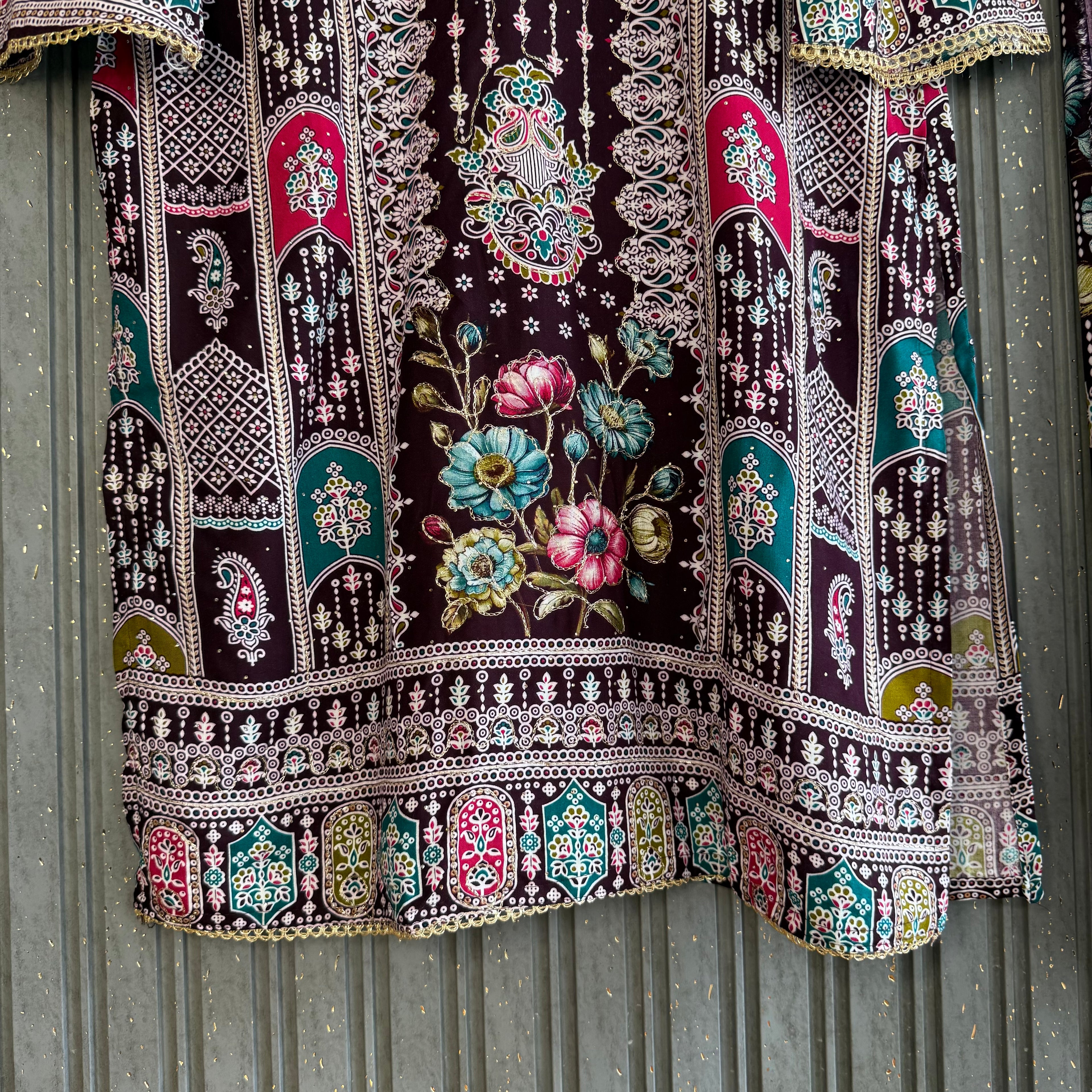 Momal Pakistani rayon suit