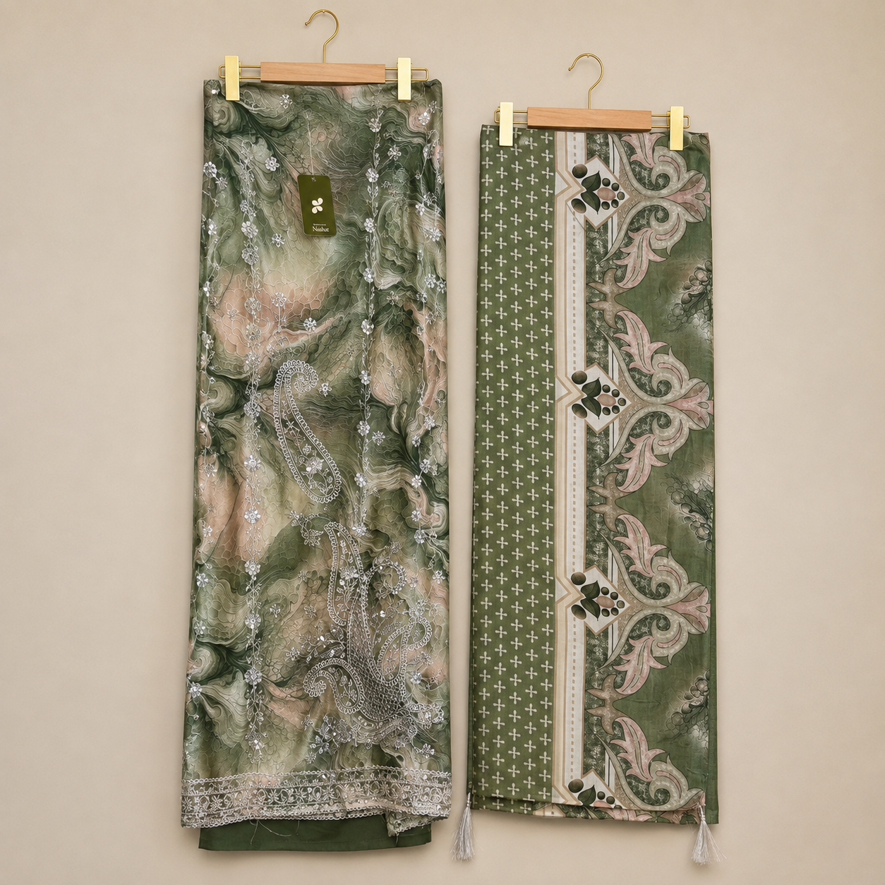 Marble Rayon Unstitched Suit Set