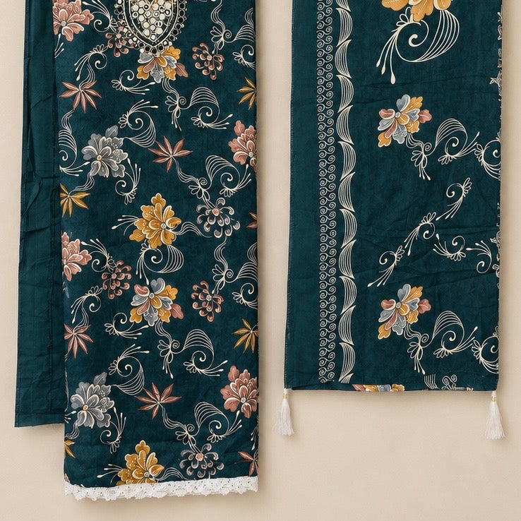 Zohaishi — Rayon Unstitched Premium Suit