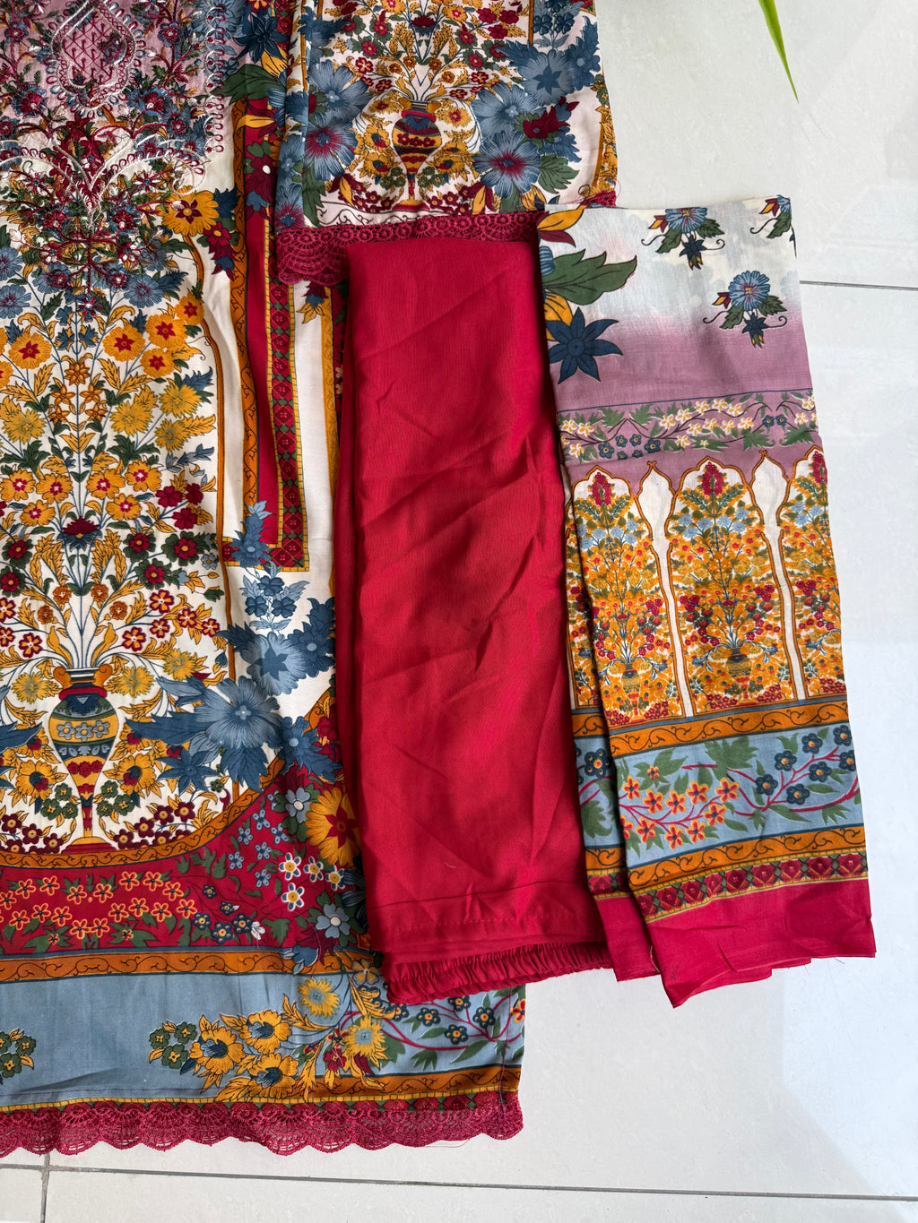 Pakistani Lawn Suit Rayon