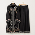 Jahanara black palazzo set