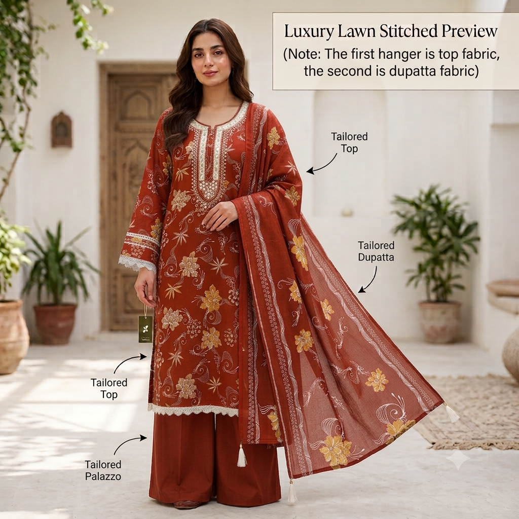 Zohaishi — Rayon Unstitched Premium Suit