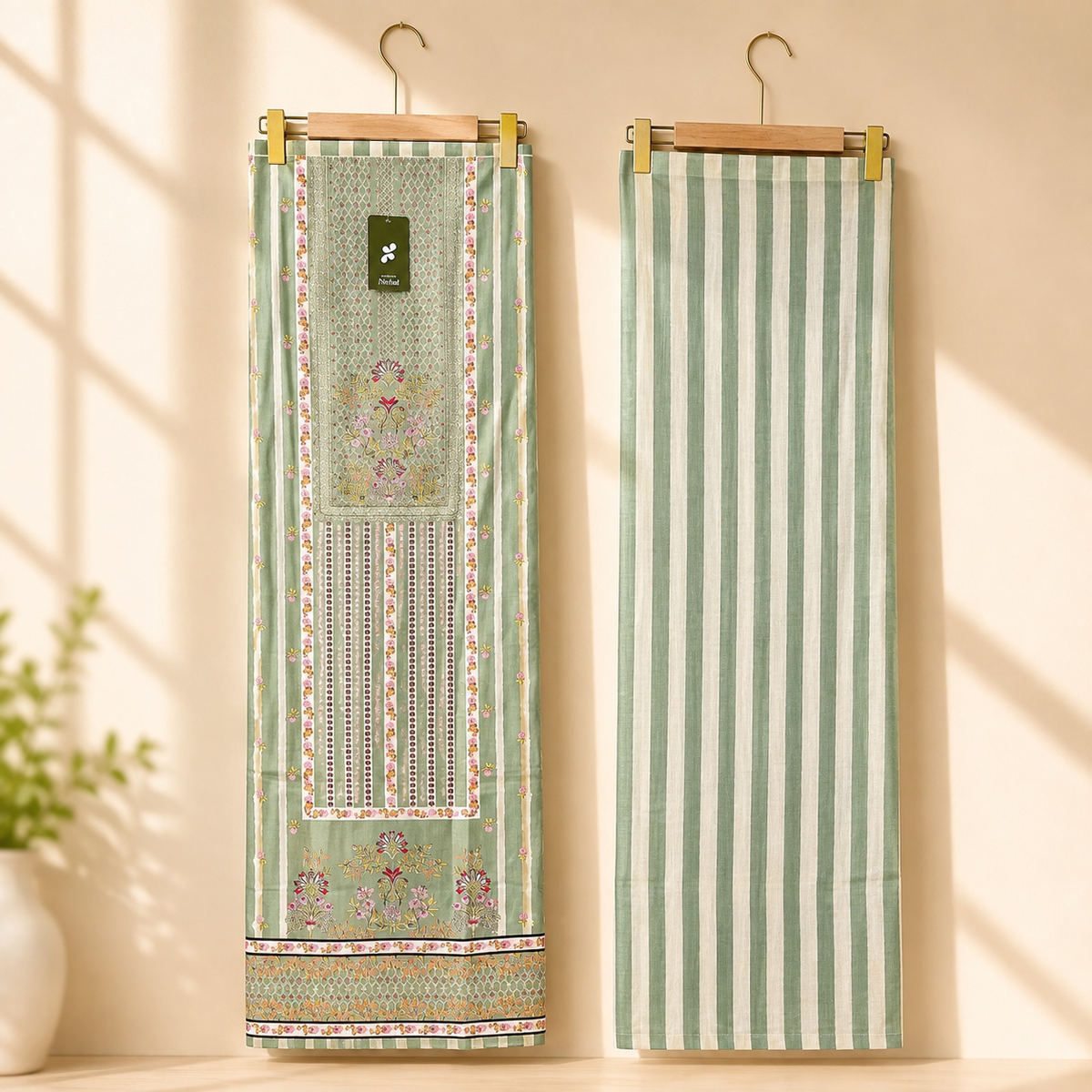 Hamza Pure Cotton Unstitched Suit