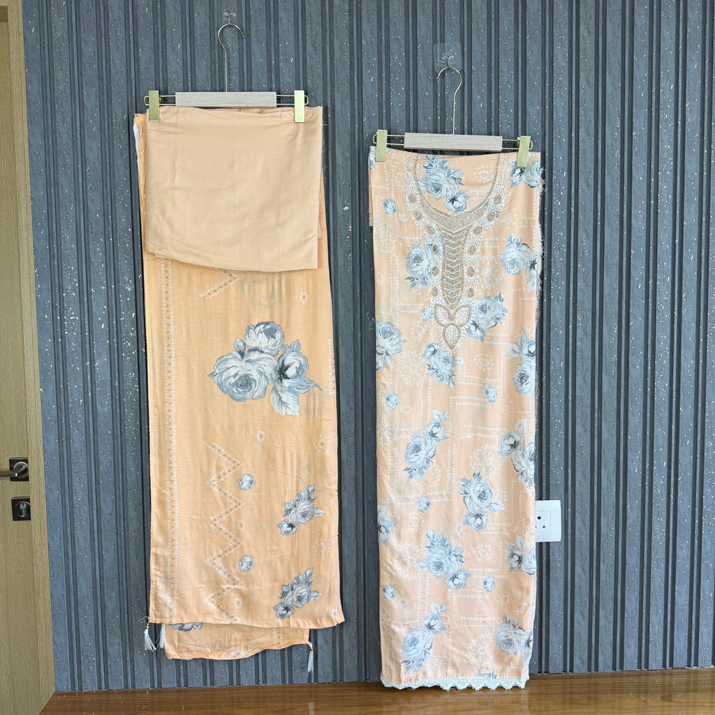 Nida shah unstitched suit